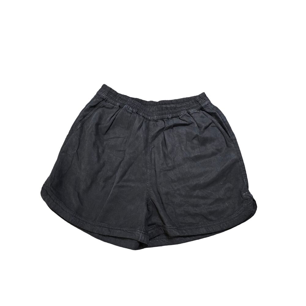 Treasure & Bond Size xs black linen Tencel Lyocell pockets elastic‎ waist